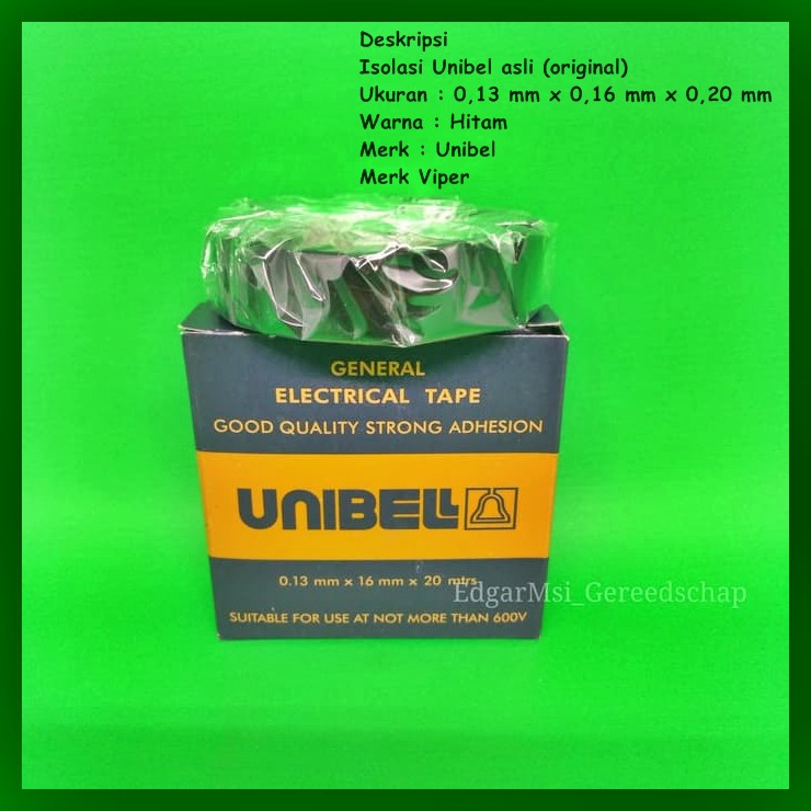 

Isolasi / Solasi / Selotip / Lakban Unibel 0.13mmx16mmx20mtr