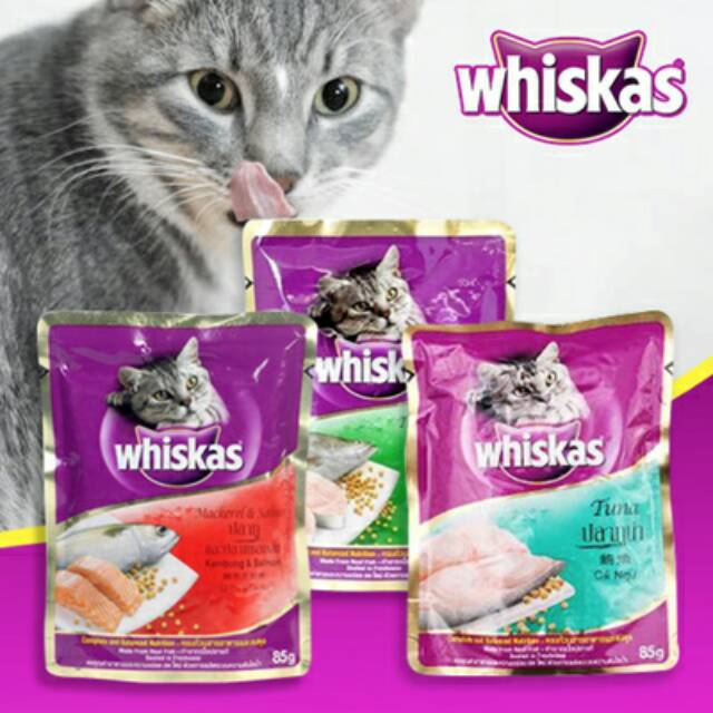 PROMO MURAH Whiskas 85gr wet food whiskas basah  per box isi 24pc