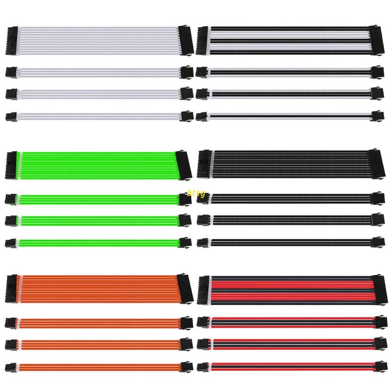 Btsg 1 Set Kabel Extension A-Tx Basic 30cm / 40cm Konektor Power Supply Gpu Cpu 24-pin 8-pin 6pin 4 + 4pin
