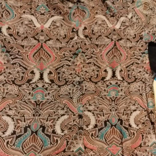 Warung Batik Kemeja Batik  Lengan Panjang Pendek Pekalongan Padi M L Xl Sogan Halus Kemeja Batik
