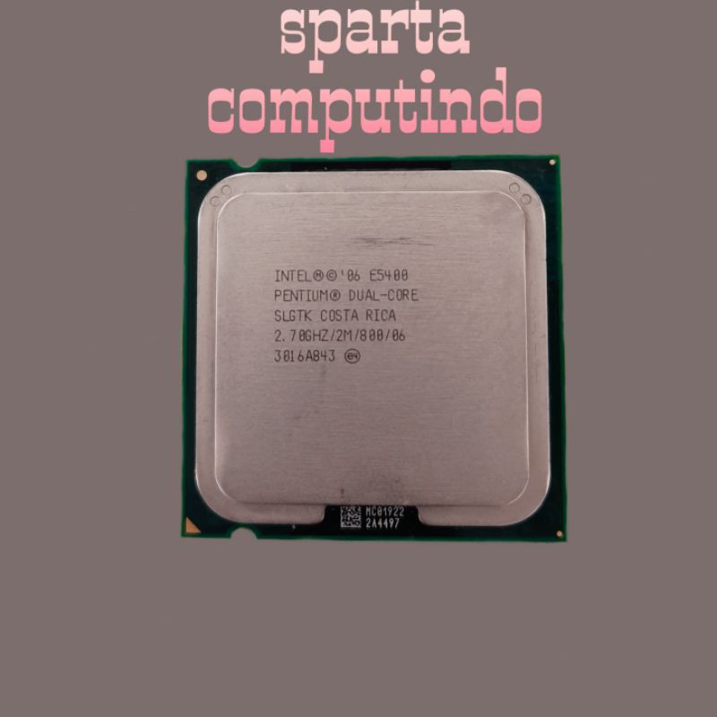 Ready processor intel pentium E5400 dual core