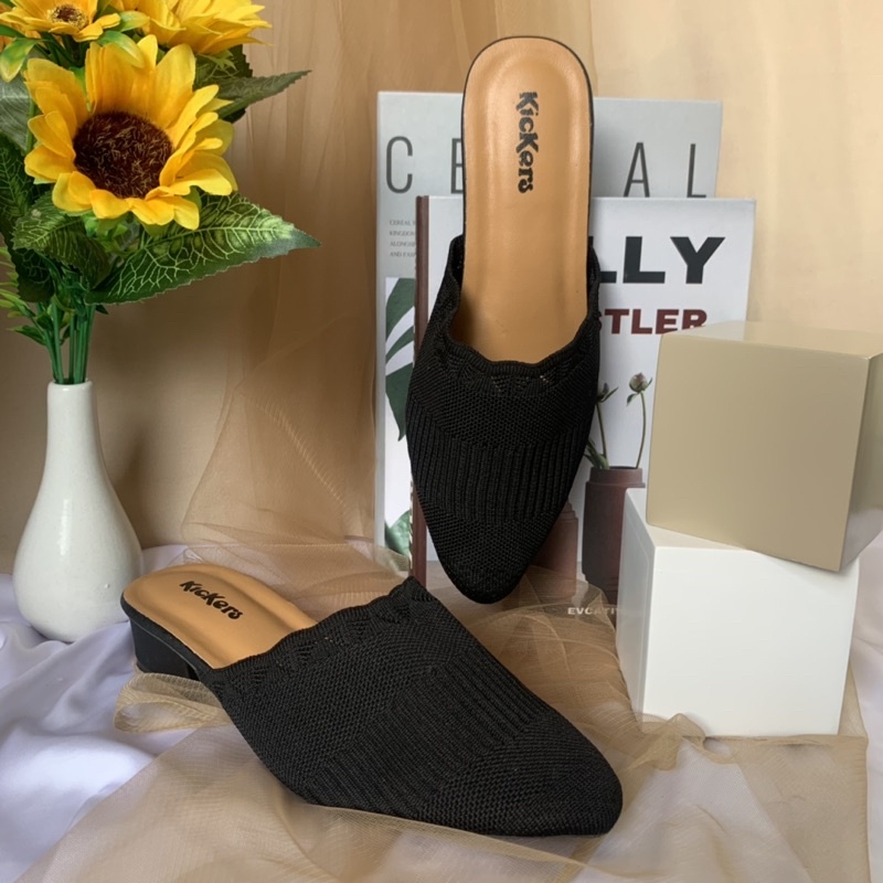 (HARGA PROMO = PACKING TANPA KARDUS) sendal rajut Heels wanita Korea motif formal Heels slop terlaris Imelda heels SANDAL WANITA MULES MURAH SELOP FLIP FLOP SANDAL PEREMPUAN BUSTONG Sandal Wanita Teplek Tali Mules Murah Selop / Slop Karet Kekinia