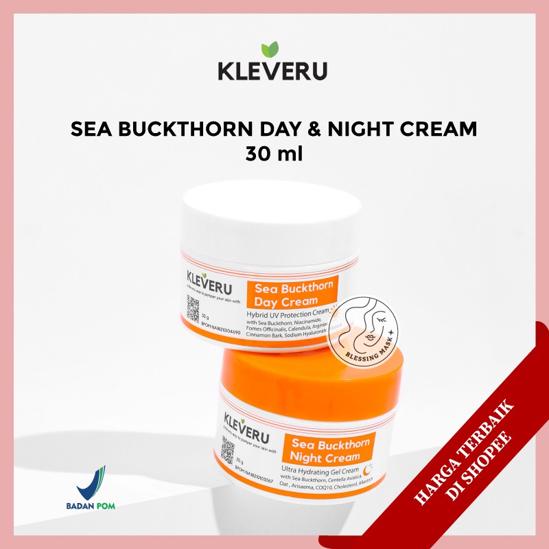 KLEVERU Sea Buckthorn Day &amp; Night Cream - 30gr