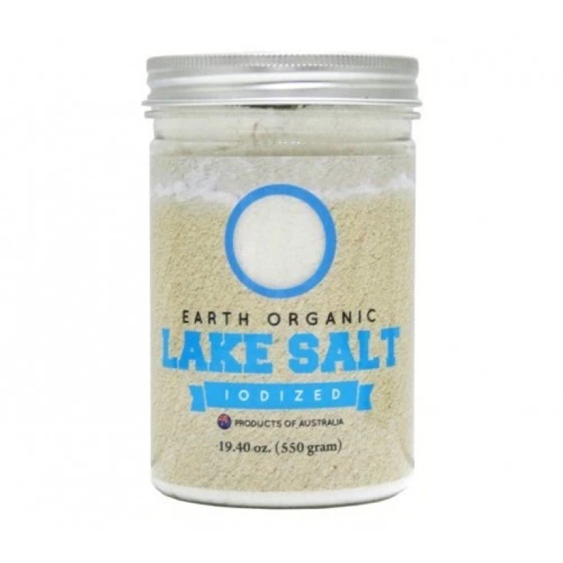 Earth Living Iodised Organic Lake Salt 550g