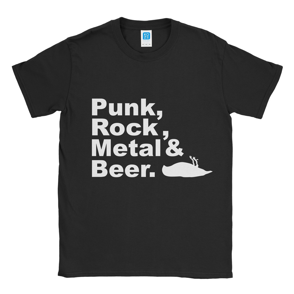 Baju Kaos Band Punk Rock Metal Beer