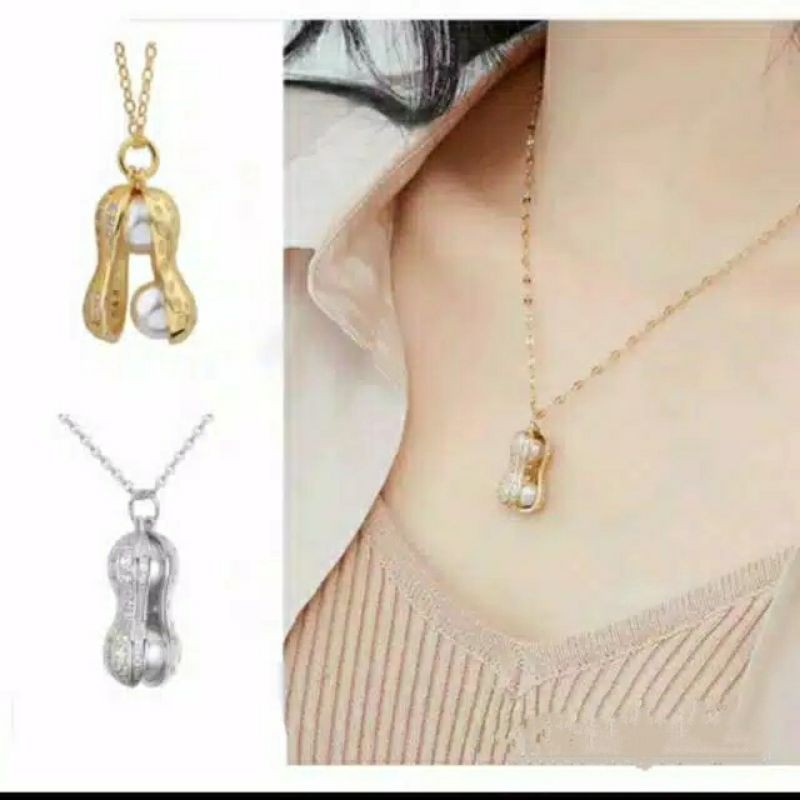 Fourfashion kalung perhiasan wanita bermotif