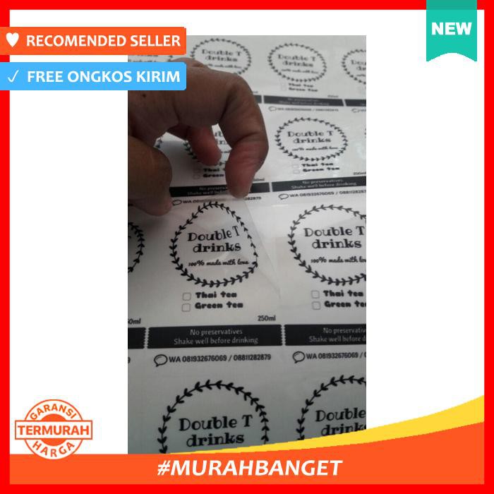 

Stiker - Cetak Vinyl + Cutting Std - Pengikat & Perekat