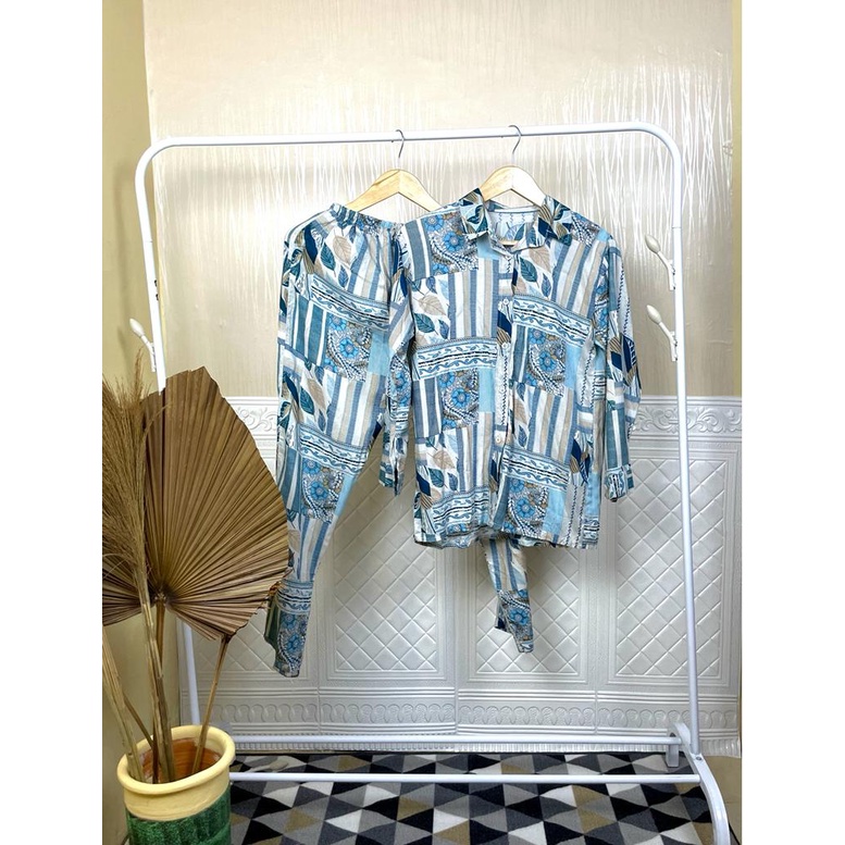 ONE SET RAYON PREMIUM BATIK / SETELAN RAYON DAILY ONE SET BAJU SETELAN WANITA