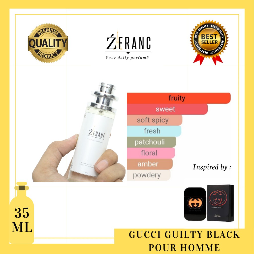 PARFUM PRIA GUCCI GUILTY BLACK AROMA MASKULIN MINYAK WANGI LAKI AWET TAHAN LAMA by Zfranc FARFUM