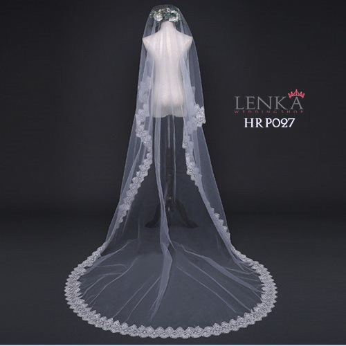 [TOKO TERPERCAYA] AKSESORIS PERNIKAHAN PENGANTIN BRIDAL VEIL MODERN RENDA HRP027