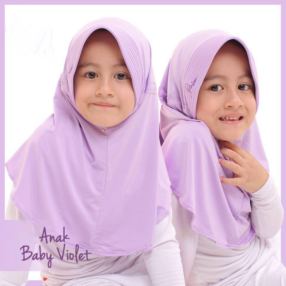 HIJAB ANAK/JILBAB TALI SERUT ANAK M/KERUDUNG INSTAN ANAK