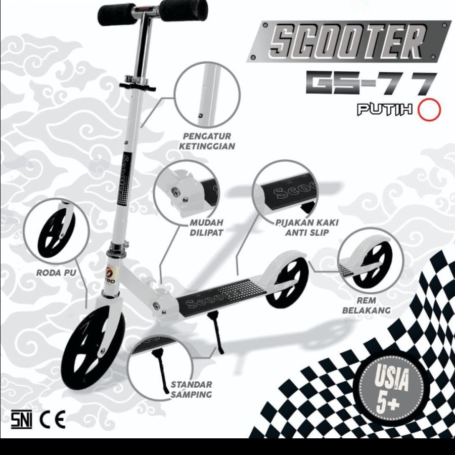 Mainan Anak - Skuter GYRO SCOOTER GS 777 GS 77