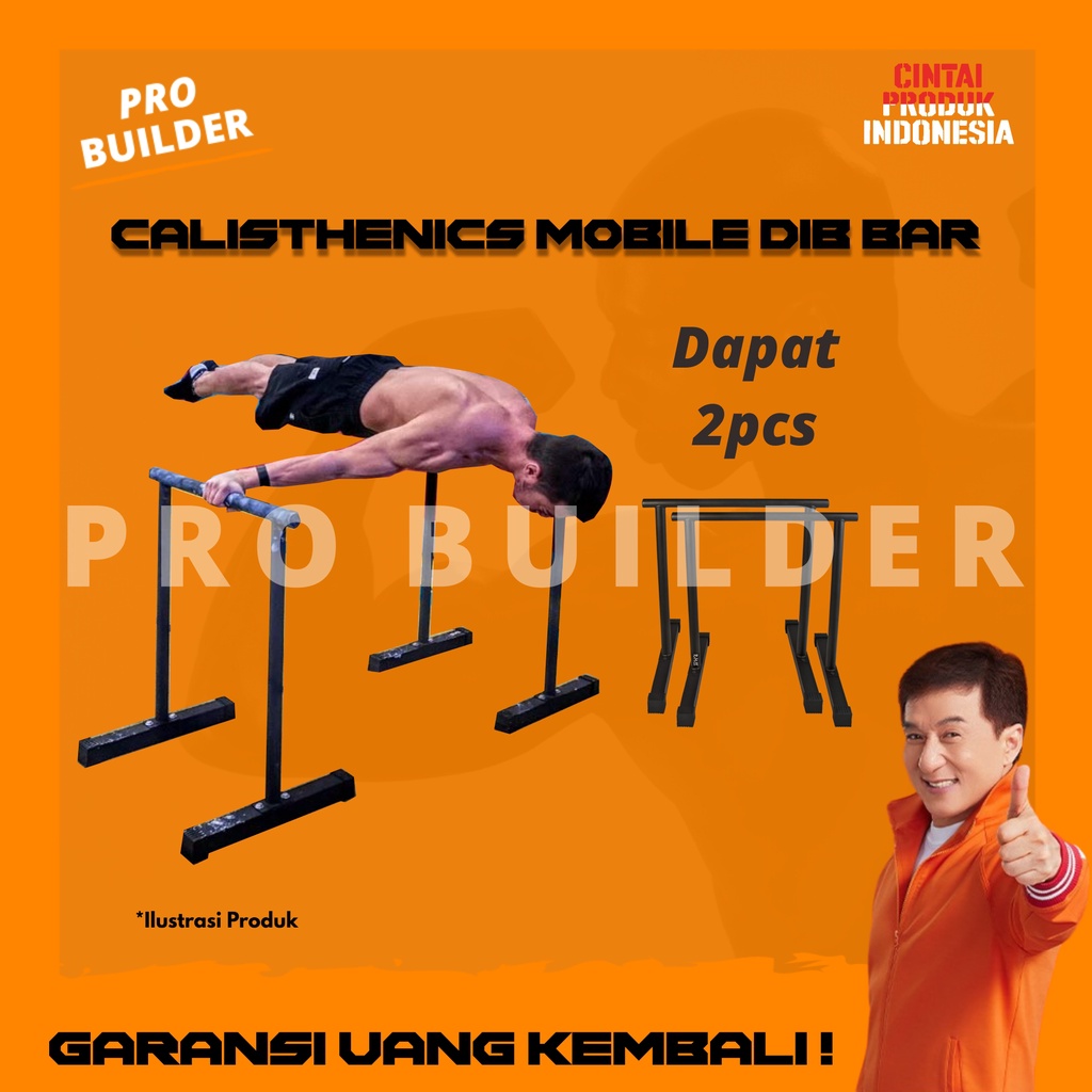 2pcs DIP BAR Alat Home Fitness Calisthenic Mobile Dip Bar Dipping Crossfit Dips Lebert Equalizer