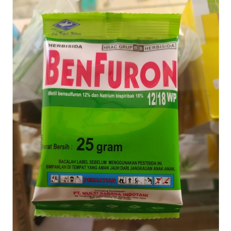 herbisida benfuron 12/18 wp 25 gram