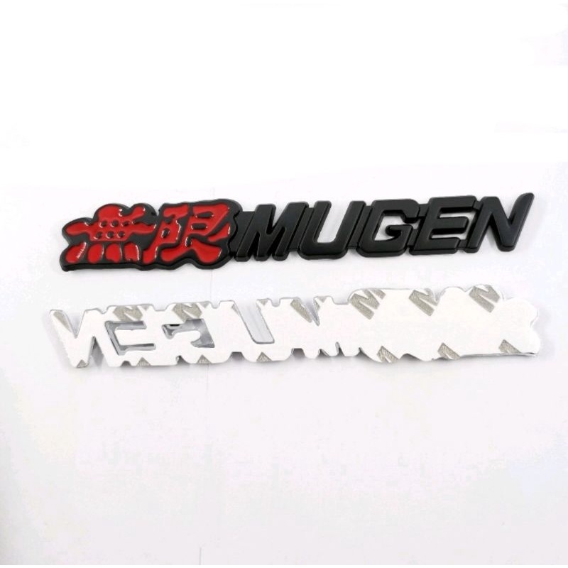 Stiker Emblem Mobil MUGEN Bahan METAL