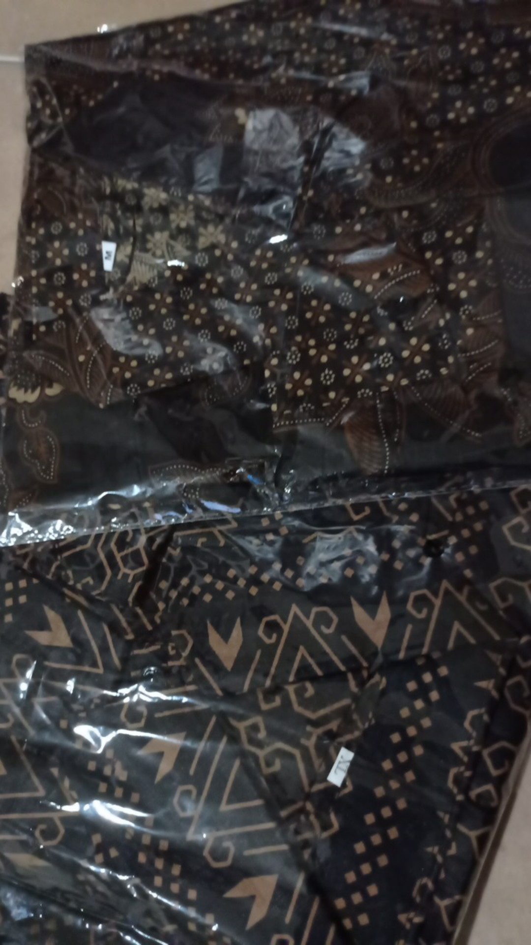 Kemeja Batik Pria Lengan Panjang Size M L Xl Xxl  Bswart Batik Hrb026 Kenongo Hem Panjang Pad