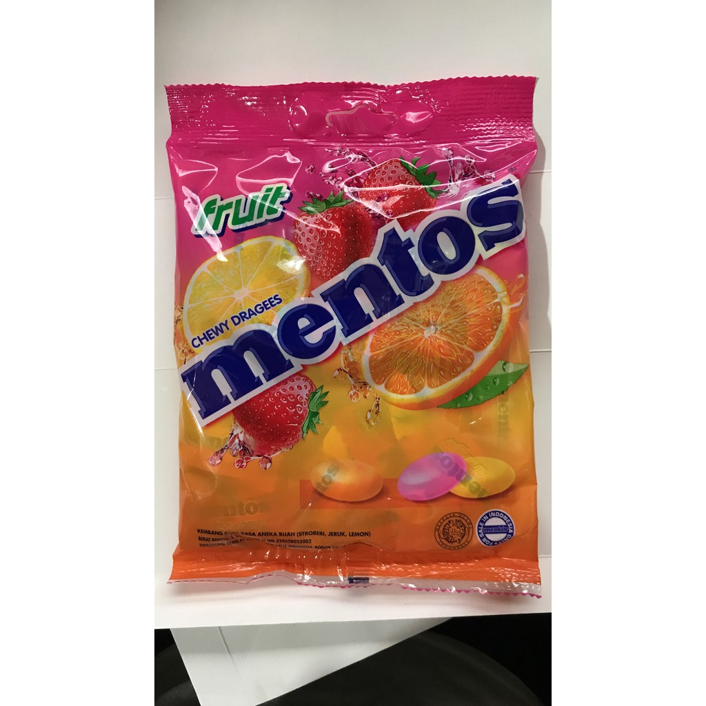 

PROMO PERMEN MENTOS RASA BUAH 135G / 1 BUNGKUS BKS / 135GR GRAM / FRUIT TERMURAH