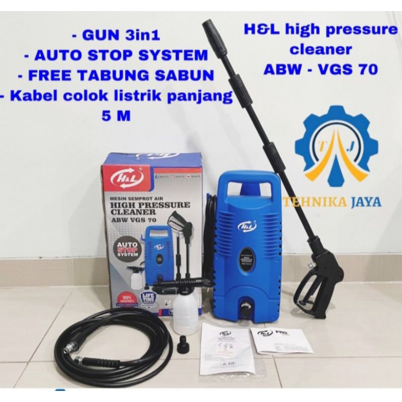 Jet Cleaner H&L ABW VGS 70 Mesin Steam Cuci Mobil Motor Auto Steam