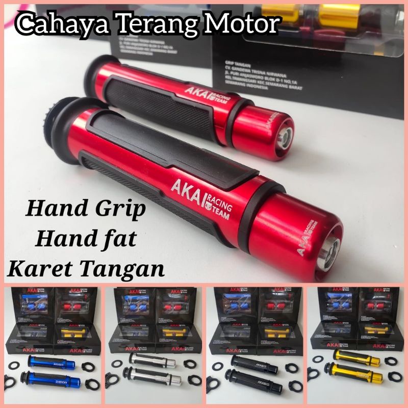 Handgrip Akai Racing Premium Grip Universal Nmax,Aerox,Cbr,Mio,Vario,Ninja,R15,RxKing, Dll