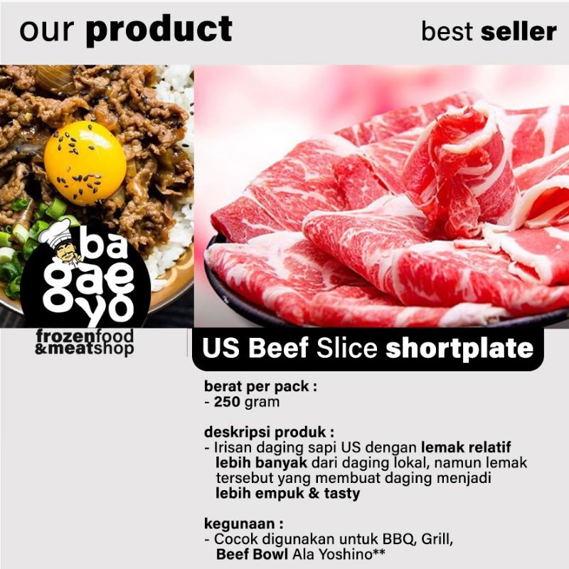 

US Beef Slice Shortplate