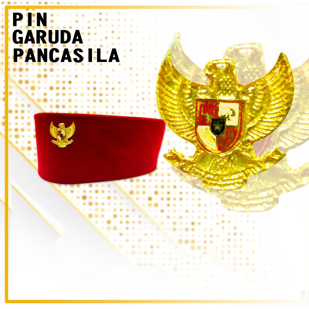 Pin Garuda Kuningan Pin Stainlish