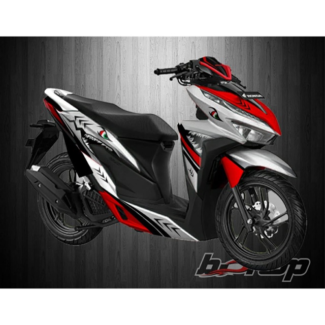 STICKER DECAL YAMAHA AEROX RED WHITE SHARK