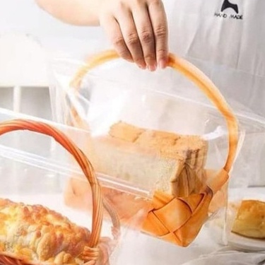 Plastik roti tawar / donat Zipper bag bread toast harga per 10pcs