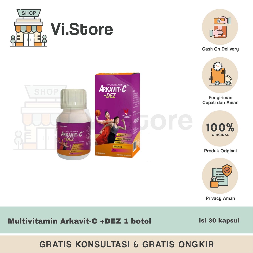 Arkavit Cdez Multivitamin Botol isi 30 kapsul