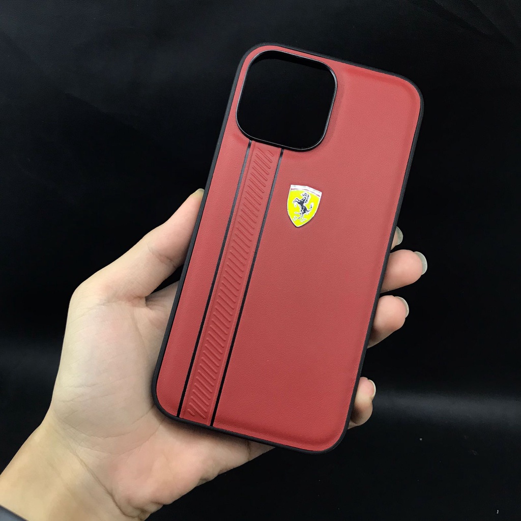 PREMIUM CASE SCUDERIA FERRARI LTR DBS LN IPHONE 13 PRO MAX RED-PREMIUM