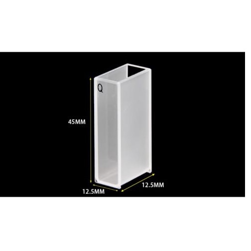Quartz Cuvette 20 mm / Cuvette Kuvet UV Quartz kuarsa with Lid 20 mm