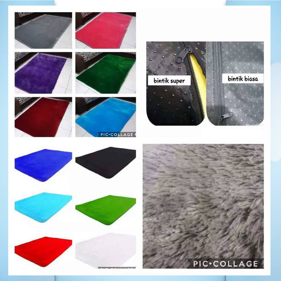 karpet bulu rasfur 200x150x5cm