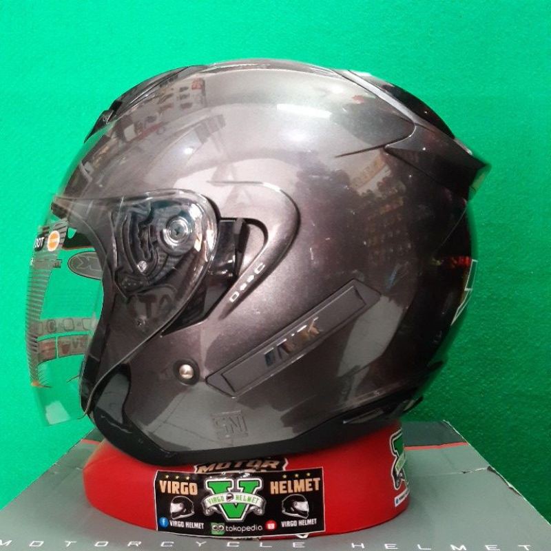 INK HELM  - METRO 2 SOLID GM-DOUBLE VISOR ORIGINAL INK
