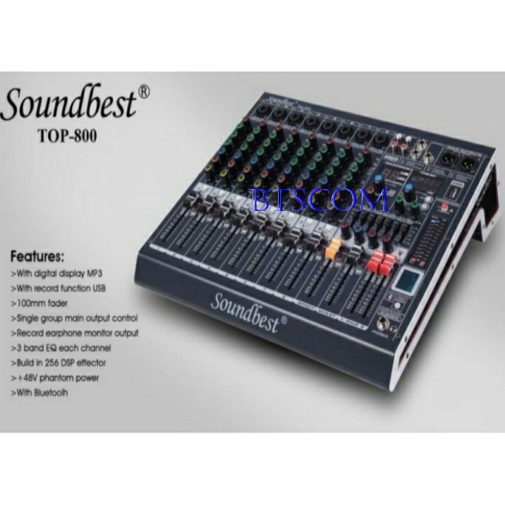MIXER SOUNDBEST TOP800 MIXER AUDIO SOUNDBEST TOP-800 ORIGINAL MIXER SOUNDBEST TOP 800