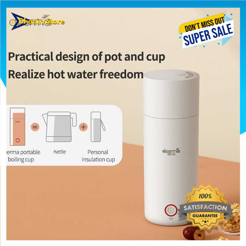 Kettle Hitter Teko Ceret Hiter Pemanas Pemasak Air Elektrik Mini Stainless Low Watt Termos Listrik P