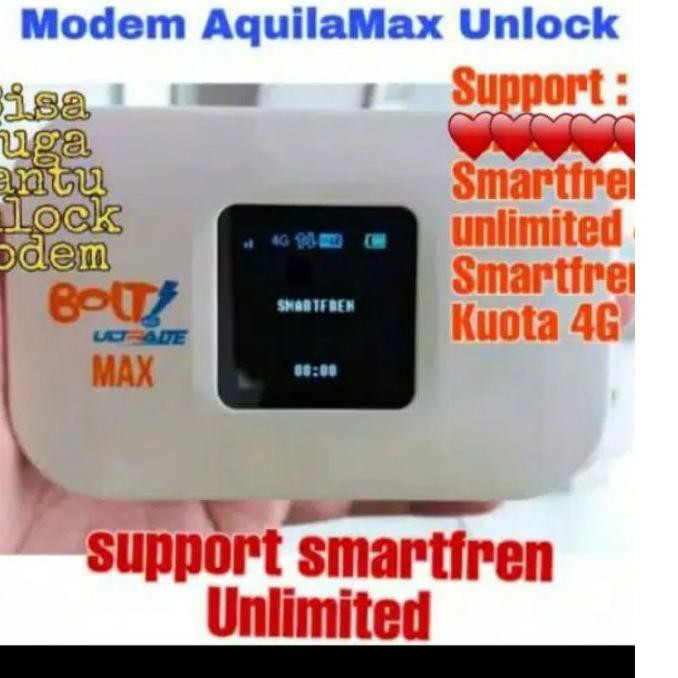 ℮ Mifi Modem Wifi Bolt UNLOCK Bolt Aquila Slim/Max 4G ☻