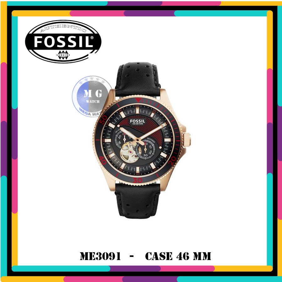 Jam Tangan Pria Fossil Original ME3091 Wakefield  Automatic MURAH