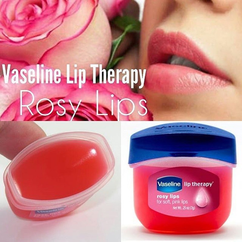 Vaseline Lip Therapy Rosy Lips 0.25oz USA Pocket Size Lip Balm 7gr