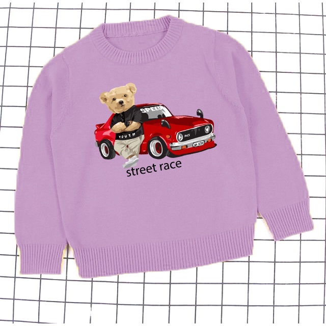 Crewneck Anak Street Race sweater anak size M-XXL