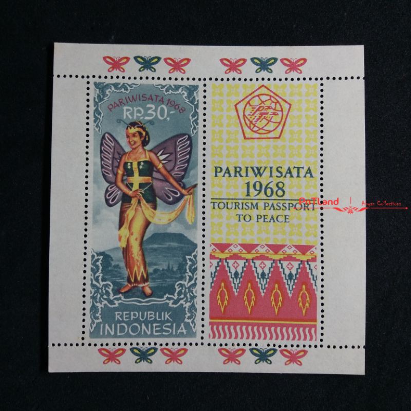 

Prangko Souvenir Set PARIWISATA 1968 - SS 7