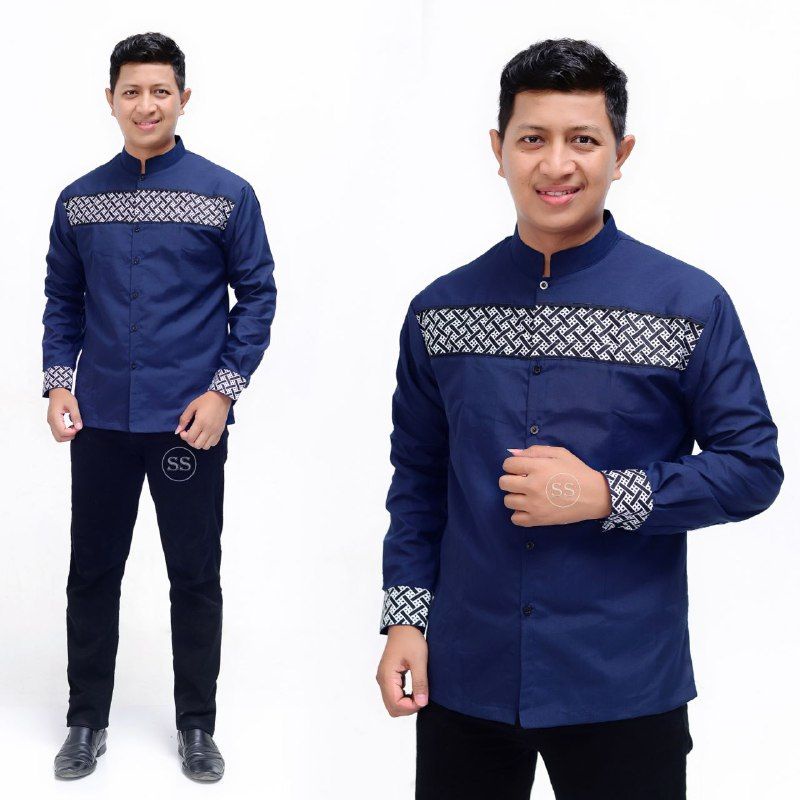 BAJU KOKO MUSLIM PRIA DEWASA LENGAN PANJANG KEMKO KURTA PUTIH HADROH TAKWA MODERN PREMIUM EL RUMI POLOS KOMBINASI BATIK TOYOBO TERBARU AZZAHIR GUS AZMI SUBBANUL MUSLIMIN