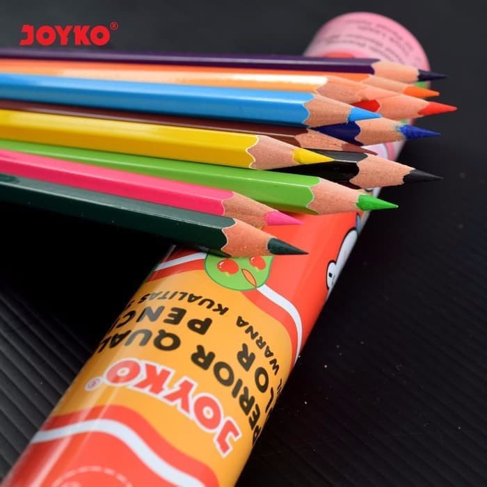 

Pensil Warna Kaleng Bulat 12 warna JOYKO CP-12RT