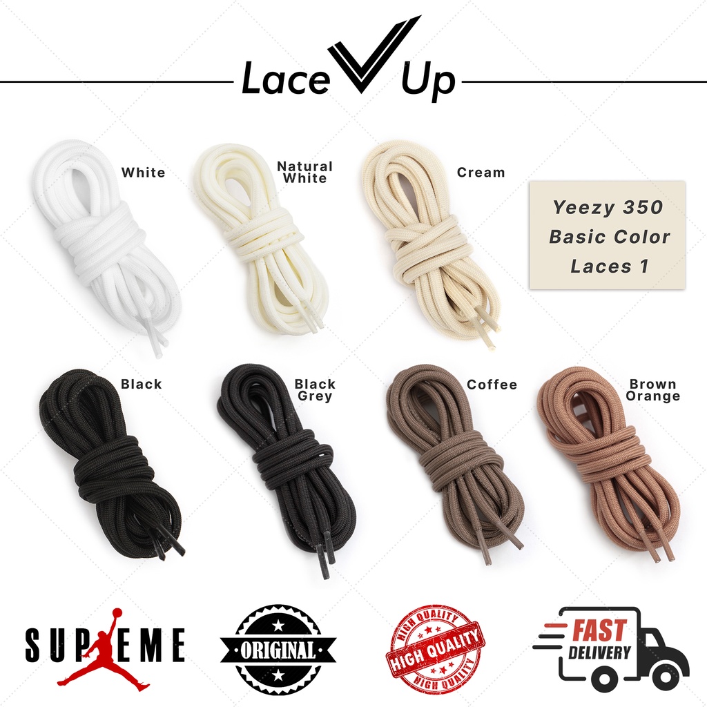 Tali Sepatu Yeezy 350 (Yeezy Replacement Laces) - Round Basic Color 2