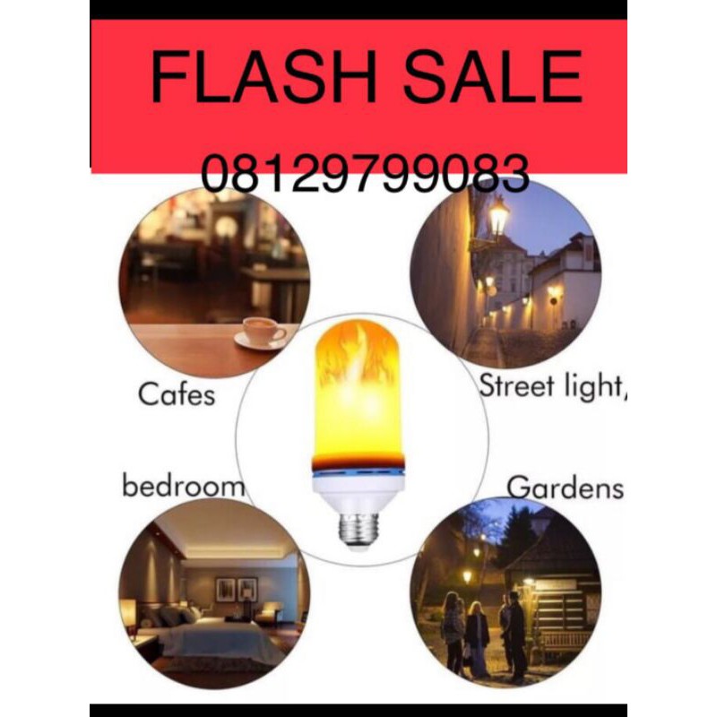 lampu led api fire flame lampu dekorasi flame api 9watt 9 watt