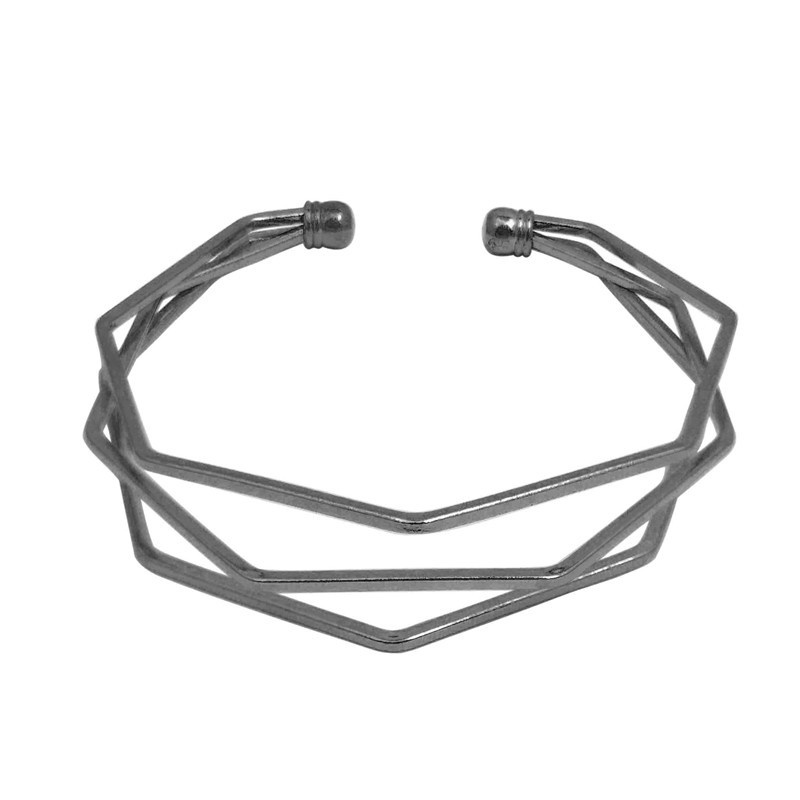 Three-line Three-dimensional Five-layer Water Chestnut Irregular Bracelet Minimalist Couple Bracelets