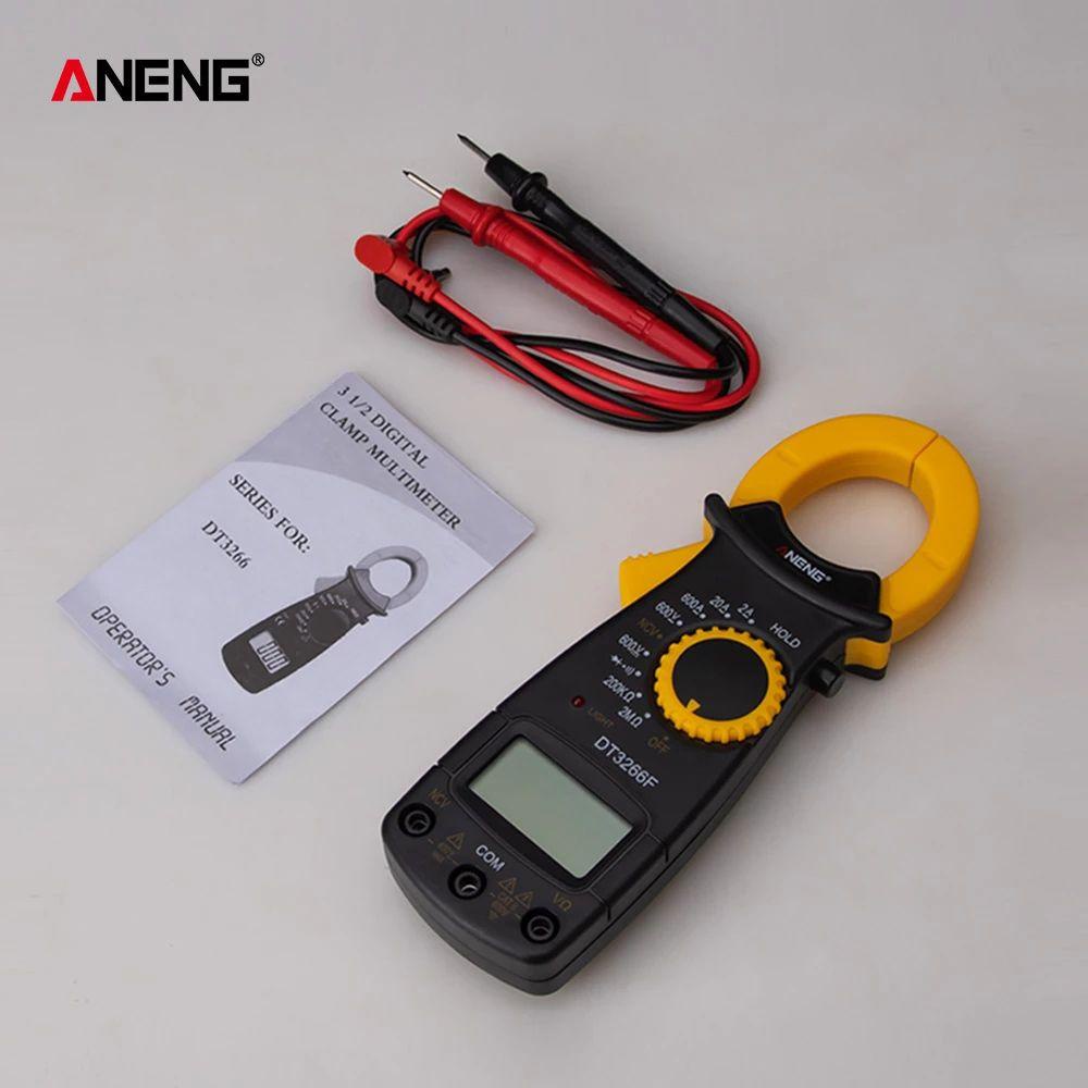 POPULAR Populer Digital Clamp Meter Presisi Tinggi Dengan Buzzer AC/DC Tegangan NCV Resistance Diode Tester Tester Arus Listrik Tester