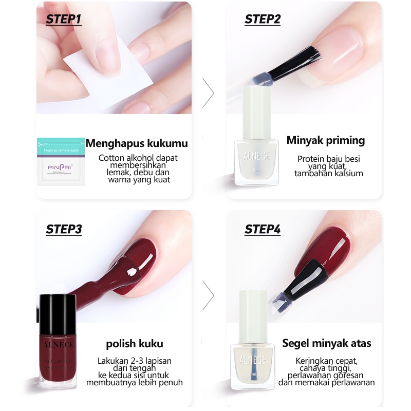 （COD）ALNECE KUTEK/Bisa sholat/kutek peel off kutek/HALAL KUTEKS/cat kuku halal muslimah Gel Nail polish