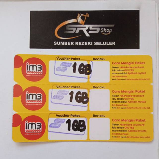 Voucher Indosat 5,5 GB Unlimited Promo SRS Shop