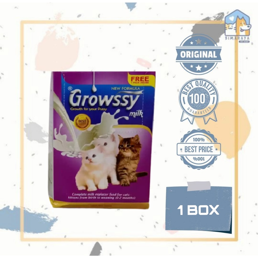 SUSU KUCING / CAT MILK GROWSSY 20GR X 10 ( 1 BOX)