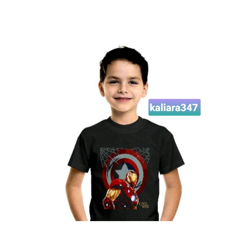 kaos anak super hero civil war best seller