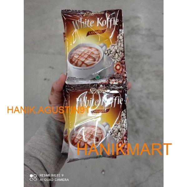 

Kopi White Koffie Rasa Caramel Renceng 10x20gr HM91